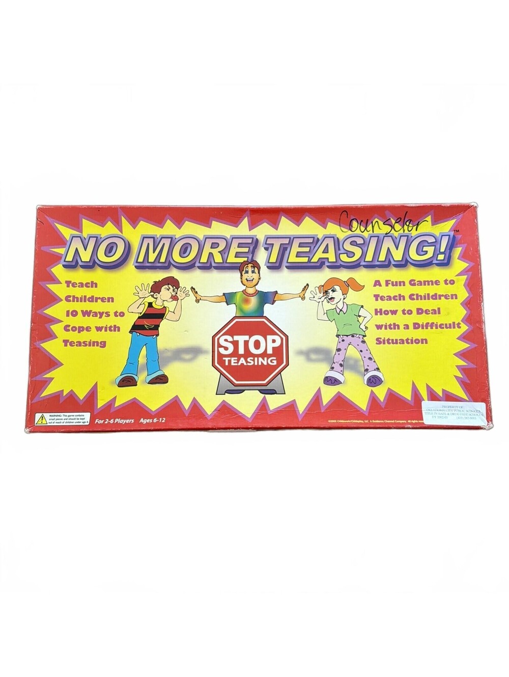 No More Teasing! Board Game Complete 2002 Childswork/Childsplay Educational